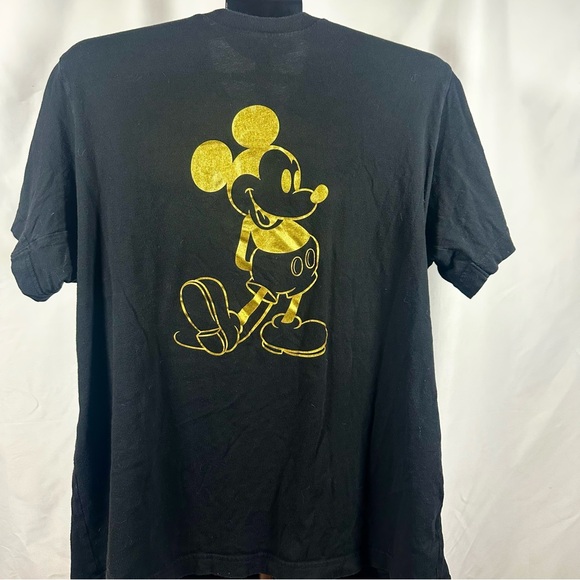 Uniqlo Other - Uniqlo X Disney Gold Mickey Black XL T-shirt